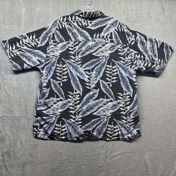 Banana‎ Cabana Shirt Mens XL Short Sleeve Button Up Beach Wear 100% Silk - Picture 9 of 10